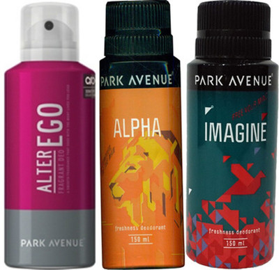 3% OFF on Park Avenue Alter Ego, Alpha and Imagine Combo Set 3% OFF on Park Avenue Alter Ego, Alpha and Imagine Combo Set