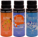 Park Avenue Park Avenue Alpha, Cool Blue, Good Morning Pack of 3 Deodorants Combo Set - Set of 3