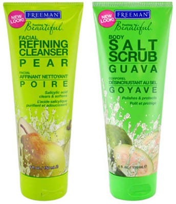 11% OFF on Freeman Refining Cleanser Pear,Salt Scrub Guava Gift Set Combo Set 11% OFF on Freeman Refining Cleanser Pear,Salt Scrub Guava Gift Set Combo Set
