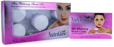 47% OFF on NutriGlow Skin Whitening Treatment Skin Whitening Facial Kit & Skin Whitening Bleach Cream Set of 2 Set of 2 47% OFF on NutriGlow Skin Whitening Treatment Skin Whitening Facial Kit & Skin Whitening Bleach Cream Set of 2 Set of 2