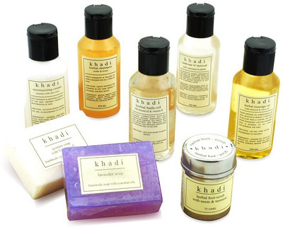 Khadi Complete Herbal Skin Care Kit of Scrub, Oils, Soaps & Shampoo Set of 8 Khadi Complete Herbal Skin Care Kit of Scrub, Oils, Soaps & Shampoo Set of 8
