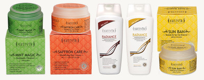 31% OFF on Sattvik Organics Skin And Hair Care Combo Set of 5 31% OFF on Sattvik Organics Skin And Hair Care Combo Set of 5