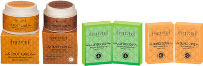 Sattvik Organics Soft And Supple Skin Combo Plus Set of 6 Sattvik Organics Soft And Supple Skin Combo Plus Set of 6