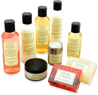 Khadi Complete Natural Solution Kit For Normal Skin & Hair Set of 9 Khadi Complete Natural Solution Kit For Normal Skin & Hair Set of 9