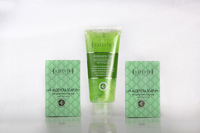 Sattvik Organics Aloe Glow Combo Plus Set of 3 Sattvik Organics Aloe Glow Combo Plus Set of 3