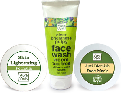 21% OFF on Auravedic Blemish Free Skin Care Kit Set of 3 21% OFF on Auravedic Blemish Free Skin Care Kit Set of 3