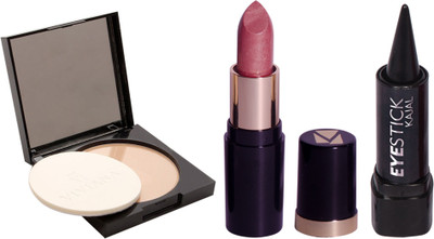 40% OFF on Viviana Lipstick 1, Face Powder 1 Stick Kajal 1 Set of 3