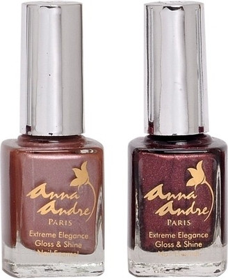 14% OFF on Anna Andre Paris Nail Polish - Chocolate Truffle Duo Set Set of 2