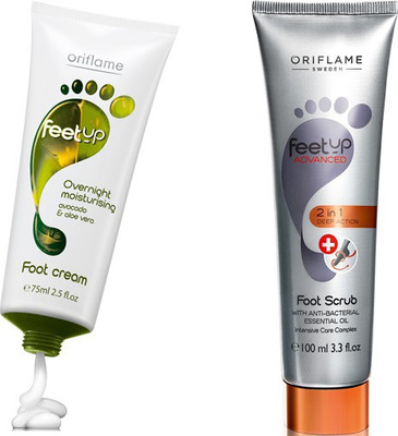20% OFF on Oriflame Feet up Advanced 2 In 1 Deep Action Foot Scrub -Overnight Moisturising Foot Cream Set of 2 20% OFF on Oriflame Feet up Advanced 2 In 1 Deep Action Foot Scrub -Overnight Moisturising Foot Cream Set of 2