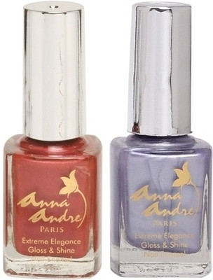 14% OFF on Anna Andre Paris Nail Polish - Flower Power Duo Set Set of 2