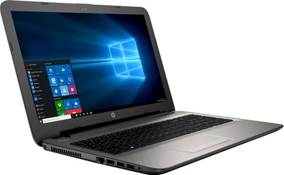 HP 15-af114AU P3C92PA#ACJ APU Quad Core A8 - (4 GB DDR3/1 TB HDD/Windows 10) Notebook (15.6 inch, Turbo SIlver Color With Diamond & Cross Brush Pattern) 