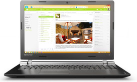 Lenovo Ideapad IP 100-15IBY 80MJ00A9IN Celeron Dual Core (4th Gen) - (4 GB DDR3/500 GB HDD/Free DOS/128 MB Graphics) Notebook (15.6 Inch, Black Text)