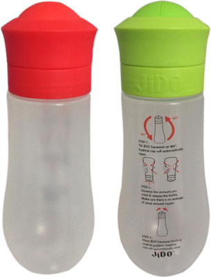 Primeway Jido - Automatic Open & Close Dispenser Squeezer Bottle 2 Piece Oil & Vinegar Set Plastic Primeway Jido - Automatic Open & Close Dispenser Squeezer Bottle 2 Piece Oil & Vinegar Set Plastic