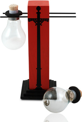 PoppadumArt StreetLight Shaker 3 Piece Salt & Pepper Set Wooden, Glass, Iron