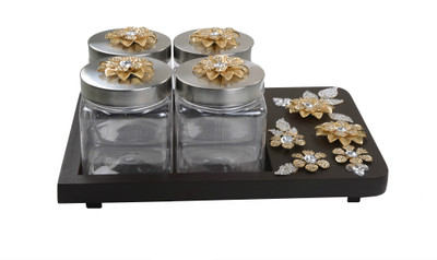 Aradhana Arts Gift Set 5 Piece Condiment Set Plastic Aradhana Arts Gift Set 5 Piece Condiment Set Plastic