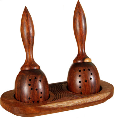 Unravel India 3 Piece Salt & Pepper Set Wooden Unravel India 3 Piece Salt & Pepper Set Wooden