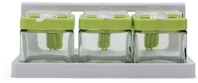 MOM Italy 3 Piece Condiment Set Polypropylene, Glass