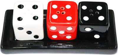 44% OFF on THD Castor Dice 4 Piece Salt & Pepper Set Ceramic