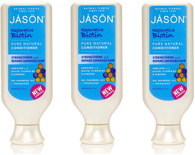 Jason Natural Biotin Conditioner Pack of 3 Jason Natural Biotin Conditioner Pack of 3