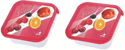 7% OFF on Juypal Hogar Iml Taperfresh - 1.3 L Plastic Food Container Pack of 2, Multicolor