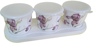 31% OFF on Czar - 1 L Melamine Food Container Pack of 4, White, Purple