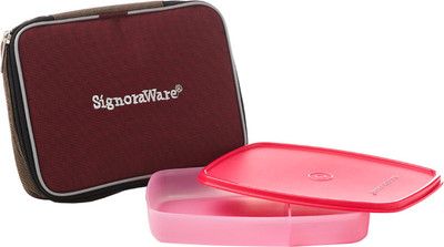 10% OFF on Signoraware Slim Lunch Box - 610 ml Plastic Food Container Pink 10% OFF on Signoraware Slim Lunch Box - 610 ml Plastic Food Container Pink
