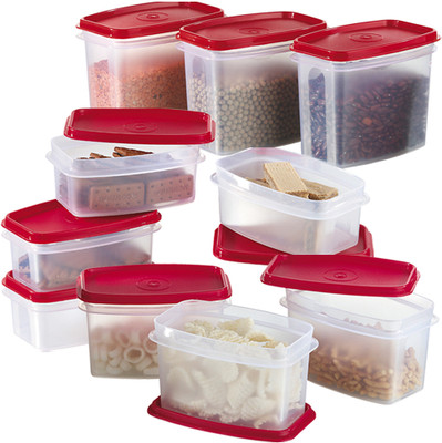 25% OFF on Prime Housewares Food Savers Canisters - 500 ml, 750 ml, 1000 ml Plastic Food Container Pack of 10, Red 25% OFF on Prime Housewares Food Savers Canisters - 500 ml, 750 ml, 1000 ml Plastic Food Container Pack of 10, Red