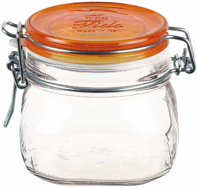 10% OFF on Wonderchef Bormioli Fido Vaso Jar with Lid - 500 ml Glass Food Container Orange, Clear 10% OFF on Wonderchef Bormioli Fido Vaso Jar with Lid - 500 ml Glass Food Container Orange, Clear