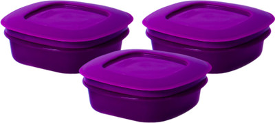 27% OFF on K2K Stackwel Plus Coloured 3pcs Set - 300 ml Plastic Food Container Pack of 3, Purple 27% OFF on K2K Stackwel Plus Coloured 3pcs Set - 300 ml Plastic Food Container Pack of 3, Purple