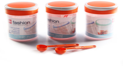 Cello Fashion - E Container 3 pcs 1000 ml Orange - 1000 ml Plastic Food Container Pack of 3, Orange Cello Fashion - E Container 3 pcs 1000 ml Orange - 1000 ml Plastic Food Container Pack of 3, Orange