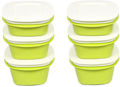 33% OFF on Cutting Edge - 1435 ml Plastic Food Container Pack of 6, Green 33% OFF on Cutting Edge - 1435 ml Plastic Food Container Pack of 6, Green
