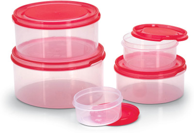 9% OFF on Sugam - 7.25 L Plastic Food Container Pack of 5, Red 9% OFF on Sugam - 7.25 L Plastic Food Container Pack of 5, Red