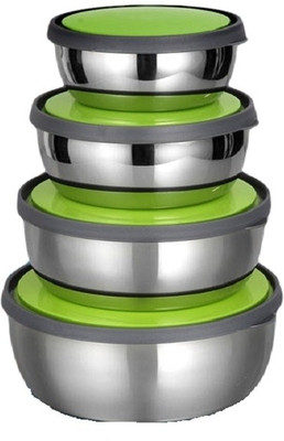 19% OFF on Gifts kart Stainless Steel Bowl Set Of 4 - 3800 ml Stainless Steel Food Container Pack of 4, Steel