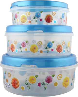 69% OFF on Zolo Pikaso Floral Pattern - 1500, 2500, 4000 Plastic Food Container Pack of 3, Blue 69% OFF on Zolo Pikaso Floral Pattern - 1500, 2500, 4000 Plastic Food Container Pack of 3, Blue