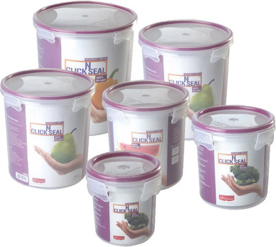 4% OFF on Princeware Click N Seal Timeless Round Combo - 14000 ml Plastic Food Container Pack of 6, Pink 4% OFF on Princeware Click N Seal Timeless Round Combo - 14000 ml Plastic Food Container Pack of 6, Pink