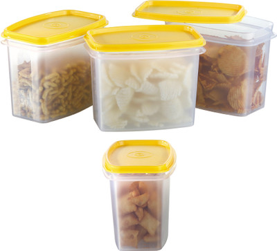 25% OFF on Prime Housewares Food Savers Canisters - 1000 ml Plastic Food Container Pack of 4, Yellow 25% OFF on Prime Housewares Food Savers Canisters - 1000 ml Plastic Food Container Pack of 4, Yellow