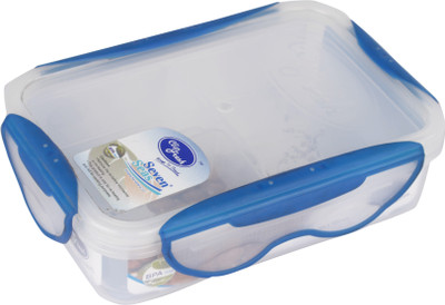Seven Seas Clipfresh Rectangle-0.4 - 0.4 ml Plastic Food Container White, Blue