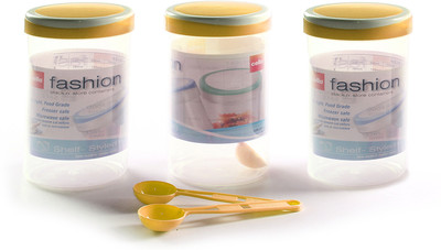 Cello Fashion - D Container 3 pcs 1500 ml M.Pearl - 1500 ml Plastic Food Container Pack of 3, Yellow Cello Fashion - D Container 3 pcs 1500 ml M.Pearl - 1500 ml Plastic Food Container Pack of 3, Yellow