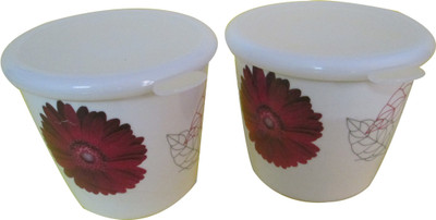 29% OFF on Czar - 1 L Melamine Food Container Pack of 2, White, Red