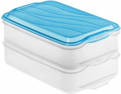 Rotho Princeware Double Decker - 2700 ml Plastic Food Container White Rotho Princeware Double Decker - 2700 ml Plastic Food Container White