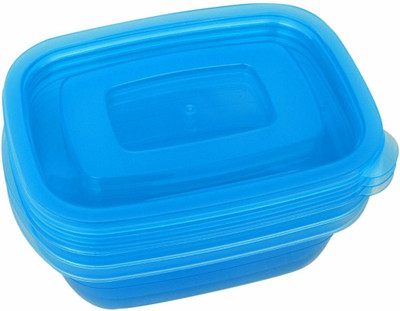 Ollington St. Collection Containers - 350 ml Plastic Food Container Pack of 3, Blue Ollington St. Collection Containers - 350 ml Plastic Food Container Pack of 3, Blue