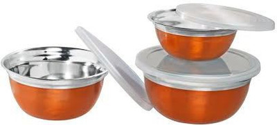 64% OFF on Bravohomez - 3100 ml Stainless Steel Food Container Pack of 3, Green 64% OFF on Bravohomez - 3100 ml Stainless Steel Food Container Pack of 3, Green