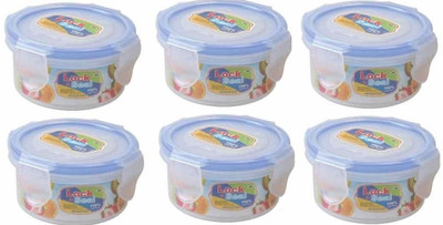 SKI Homeware Lock n Seal - 350 ml Plastic Food Container Pack of 12, Multicolor SKI Homeware Lock n Seal - 350 ml Plastic Food Container Pack of 12, Multicolor
