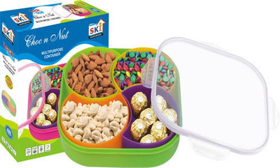 34% OFF on SKI Homeware - 125 ml Plastic Food Container Pack of 6, Multicolor 34% OFF on SKI Homeware - 125 ml Plastic Food Container Pack of 6, Multicolor