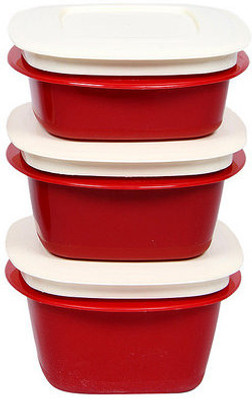 8% OFF on Cutting Edge - 1435 ml Plastic Food Container Pack of 3, Red 8% OFF on Cutting Edge - 1435 ml Plastic Food Container Pack of 3, Red
