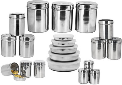 46% OFF on Heluvi canister-20-plain - 12900 ml Stainless Steel Milk Powder Container Pack of 20, Steel 46% OFF on Heluvi canister-20-plain - 12900 ml Stainless Steel Milk Powder Container Pack of 20, Steel
