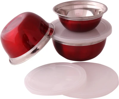 70% OFF on Bravohomez - 3100 ml Stainless Steel Food Container Pack of 3, Red 70% OFF on Bravohomez - 3100 ml Stainless Steel Food Container Pack of 3, Red