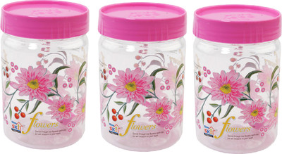 12% OFF on SKI Homeware Easy Pet Jars - 500 ml Plastic Food Container Pack of 3, Pink 12% OFF on SKI Homeware Easy Pet Jars - 500 ml Plastic Food Container Pack of 3, Pink