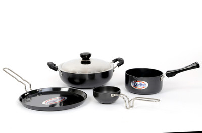 24% OFF on Metallino Hard Anodised Premium Cookware Set