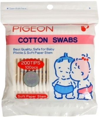Pigeon Cotton Swabs Pack of 100 Pigeon Cotton Swabs Pack of 100